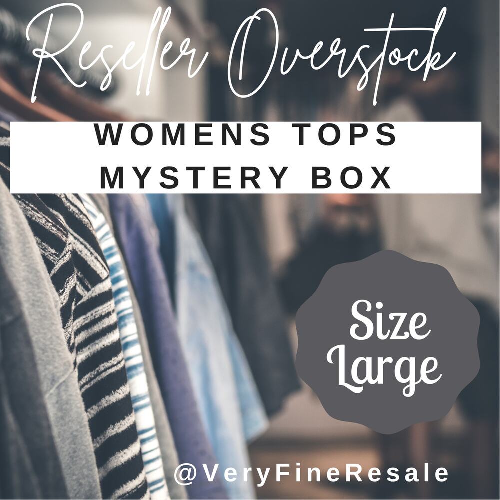 Mystery Box of 10 Womens Tops Size Large